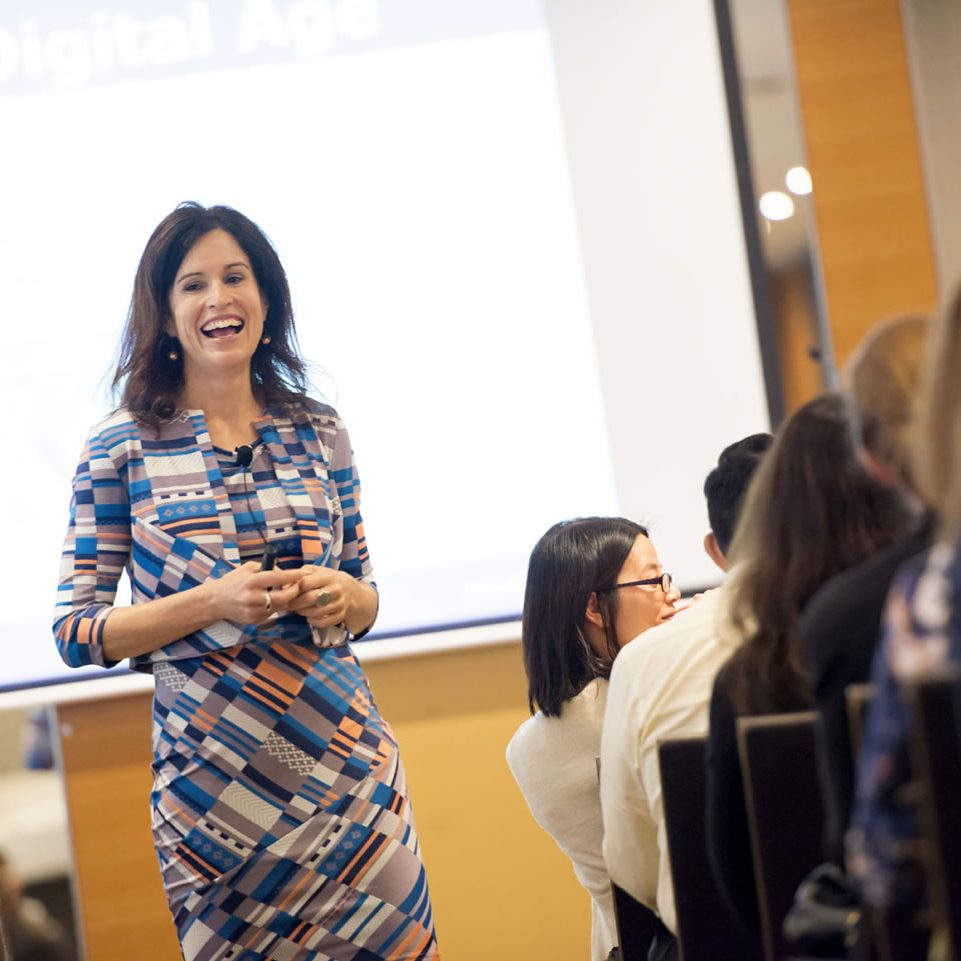 Thea O'Connor, speaker, laughing-web